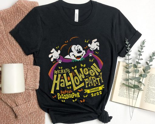 Mickey’s Party Annual Passholder 2022 Magic Kingdom Mickey Not So Scary Trick Or Treat Disney Halloween Unisex Sweatshirt