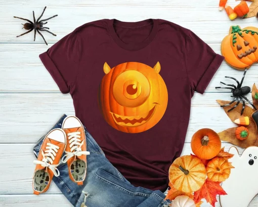 Mike Wazowski Pumpkin Monsters Inc Halloween Disney And Pixar’s Holiday Unisex T-Shirt