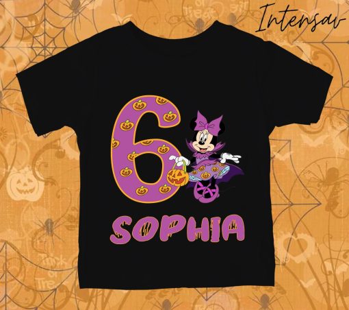 Minnie Birthday Funny Kids Toddler Custom Personalized Disney Halloween Unisex T-Shirt