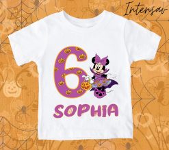 Minnie Birthday Funny Kids Toddler Custom Personalized Disney Halloween Unisex T-Shirt