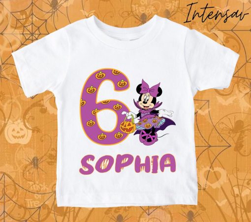 Minnie Birthday Funny Kids Toddler Custom Personalized Disney Halloween Unisex T-Shirt