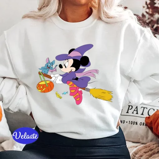 Minnie Witch Funny For Disney Halloween New Art T-Shirt