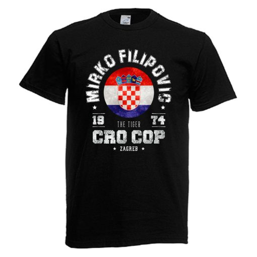 Mirko Cro Cop Filipovic Croatian MMA Kickboxing Champion Mens Black Navy T-Shirt