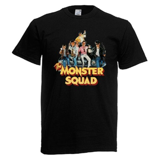 Monster Squad Horror Movie Mens Red Black Gray Navy T-Shirt