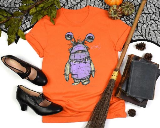 Monsters Inc Boo Penciled Kitty Graphic Disney And Pixar’s Holiday Halloween Unisex T-Shirt