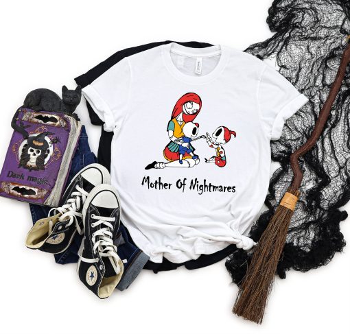 Motof Nightmares Mom Jack And Sally Nightmare Before Christmas Halloween T-Shirt