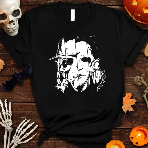 Movie 2022 Friends With Horror Movie Characters Halloween Unisex T-Shirt