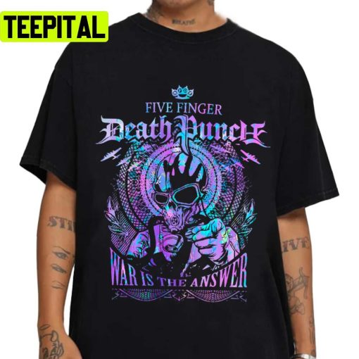 Neon Design Active Five Finger Death Punch Rock Band Unisex T-Shirt