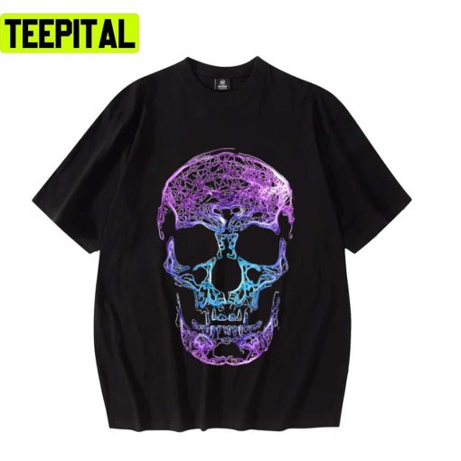 Neon Skull Halloween Design Unisex T-Shirt