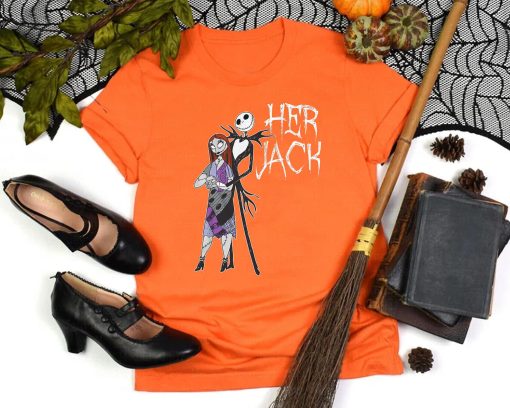 Nightmare Before Christmas Her Jack His Sally Couples Disney And Pixar’s Holiday Unisex T-Shirt