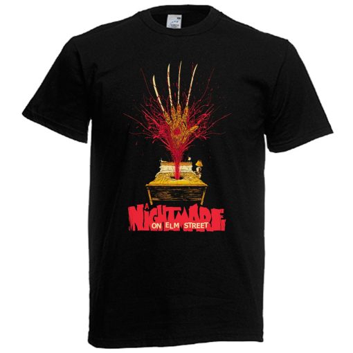 Nightmare on Elm Street Horror Story Movie Mens Black Navy T-Shirt