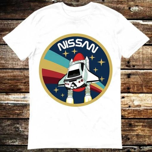 Nissan GTR R34  NASA Funny Parody R32 R33 Space Earth Race Car Respect T-Shirt