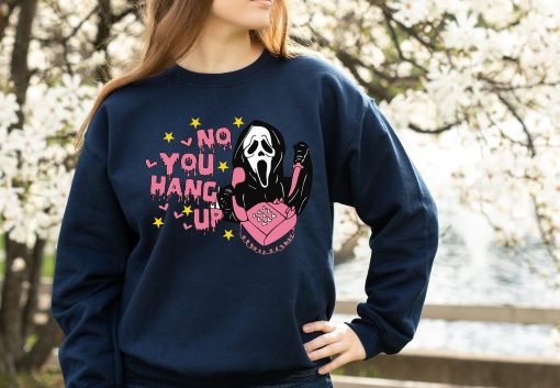 No You Hang Up Ghostface Valentine Funny Halloween New Art T-Shirt