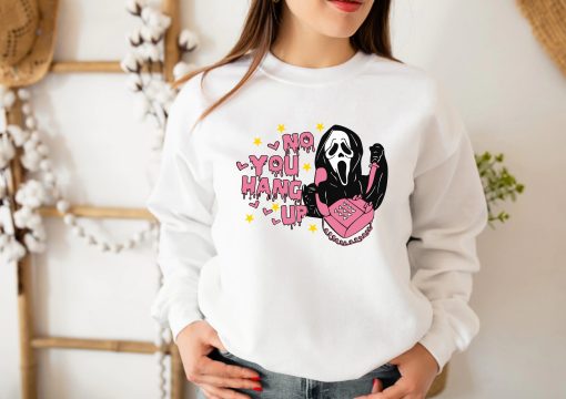 No You Hang Up Ghostface Valentine Funny Halloween New Art T-Shirt