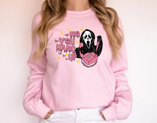 No You Hang Up Ghostface Valentine Funny Halloween New Art T-Shirt