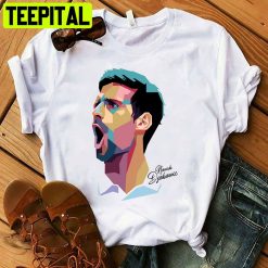 Novak Djokovic 21st Slams Tennis Retro Art Unisex T-Shirt