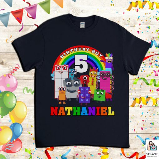 Numberblocks Birthday Kids Toddler Family Personalized Birthday New Art T-Shirt