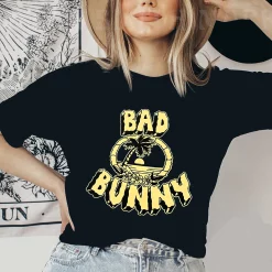 Official Bad Bunny Un Verano Sin Ti Merch Blue World’s Hottest Tour 2022 New Art T-Shirt