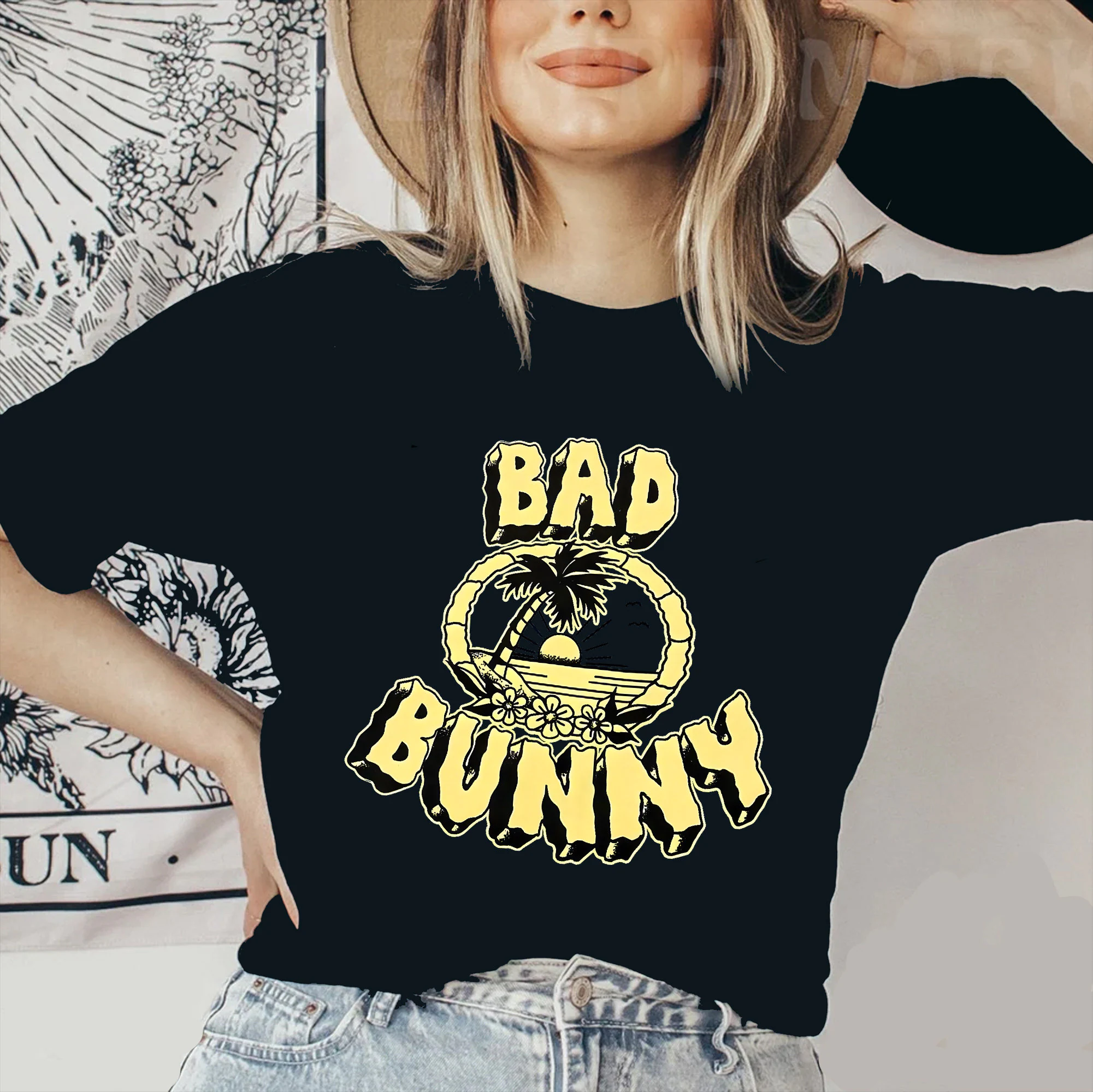 Official Bad Bunny Un Verano Sin Ti Merch Blue World's Hottest Tour 2022  New Art T-Shirt – Teepital – Everyday New Aesthetic Designs