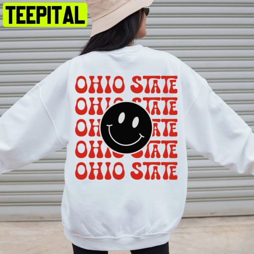 Ohio State Smile Face Trending Unisex Sweatshirt