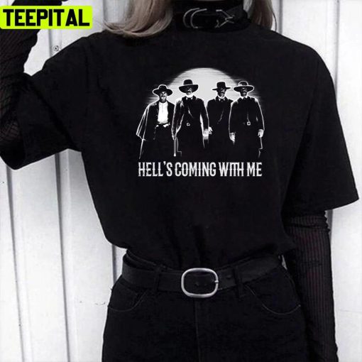 Ombstone Doc Holiday Hell’s Coming With Me Tombstone Unisex T-Shirt