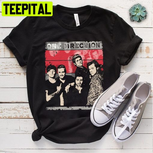 One Direction Pop Rock Band Vintage Art Unisex Shirt