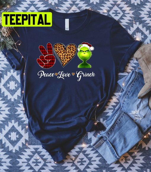 Peace Love Grinch Christmas Grinch Trending Unisex Shirt