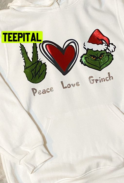 Peace, Love, Grinch Trending Unisex Shirt