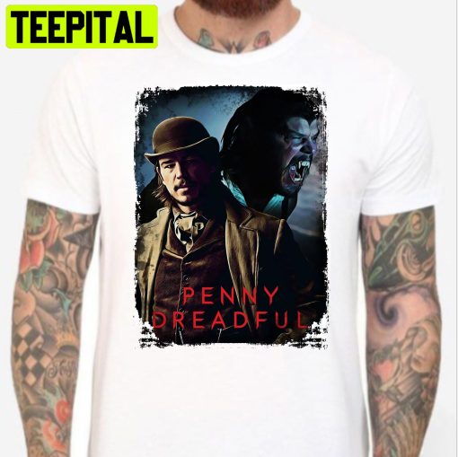 Penny Dreadful Ethan Chandler Josh Hartnett Werewolf Horror Trending Unisex T-Shirt