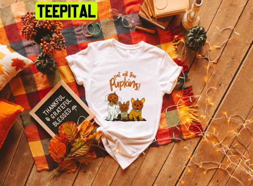 Pet All The Pupkins Ghost Dog Halloween Trending Unisex Shirt