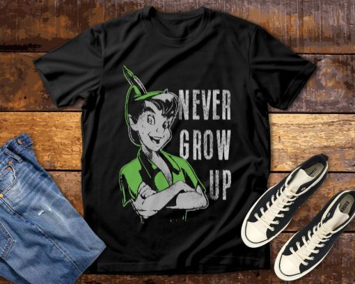 Peter Pan Never Grow Up Vintage Portrait T-Shirt