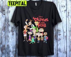 Phineas And Ferb Funny Cartoon Disney Trending Unisex Shirt