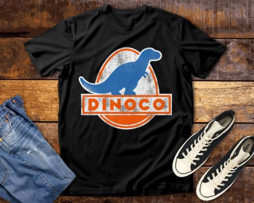 Pixar Cars Iconic DINOCO Dinosaur Logo Disney T-Shirt