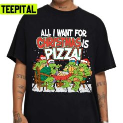 Pizza For Christmas Teenage Mutant Ninja Turtles Unisex T-Shirt