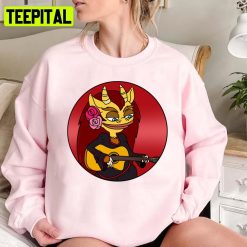 Playing Guitar Connie The Hormone Monstress Big Mouth Unisex Sweatshirt