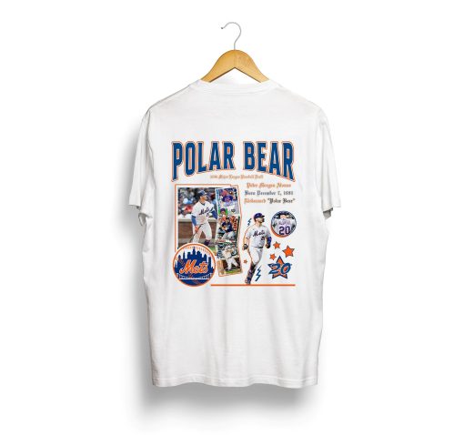 Polar Bear Vintage Pete Alonso 90s Mets Baseball Double Sided Shirt