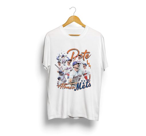 Polar Bear Vintage Pete Alonso 90s Mets Baseball Double Sided Shirt