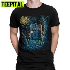 Police Box Starry Night Trending Unisex T-Shirt