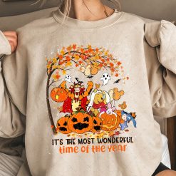 Pooh Fall Piglet Winnie The Pooh Pooh Fall Disney Halloween Unisex Sweatshirt