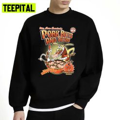 Pork Butts And Taters Cow And Chicken Cartoon Unisex Sweatshirt