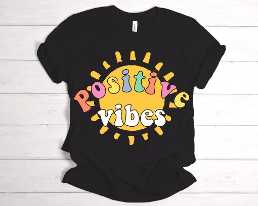 Positive Vibes Illustration Unisex T-Shirt