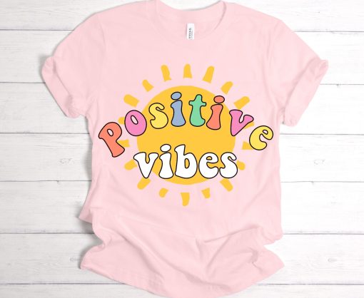 Positive Vibes Illustration Unisex T-Shirt