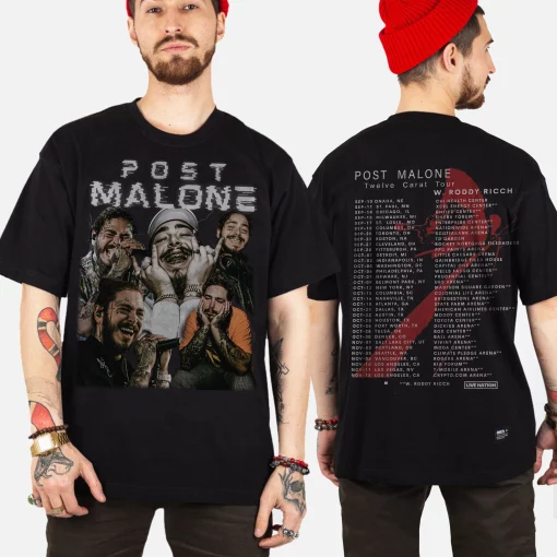 Post Malone Twelve Carat 2022 Tour New Album New Art T-Shirt