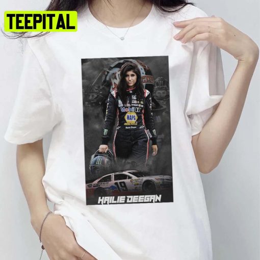 Poster Wallpaper For Fans Retro Nascar Car Racing Hailie Deegan Unisex T-Shirt