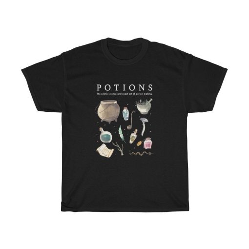 Potions Wizardry Harry Alchemy Hogwart Magic Castle Herbology Spell Witchcraft T-Shirt