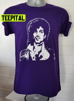 Prince Purple Rain White Design Trending Unisex T-Shirt