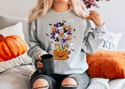 Pumpkin Balloon Chip And Dale Fall Sweater Disney Halloween Unisex Sweatshirt