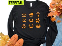 Pumpkin Face Halloween Unisex T-Shirt