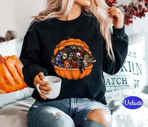 Pumpkin Friends Youth Disney Halloween New Art T-Shirt