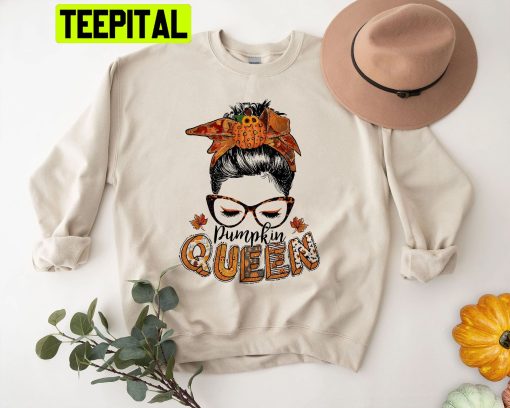 Pumpkin Queen Hallothankmas Trending Unisex Shirt